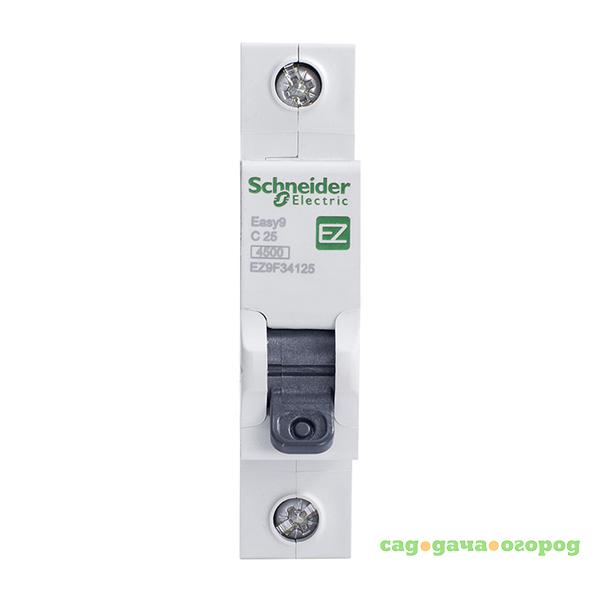 Фото Автоматический выключатель Schneider Electric EASY 9 1П C 25А 4,5кА