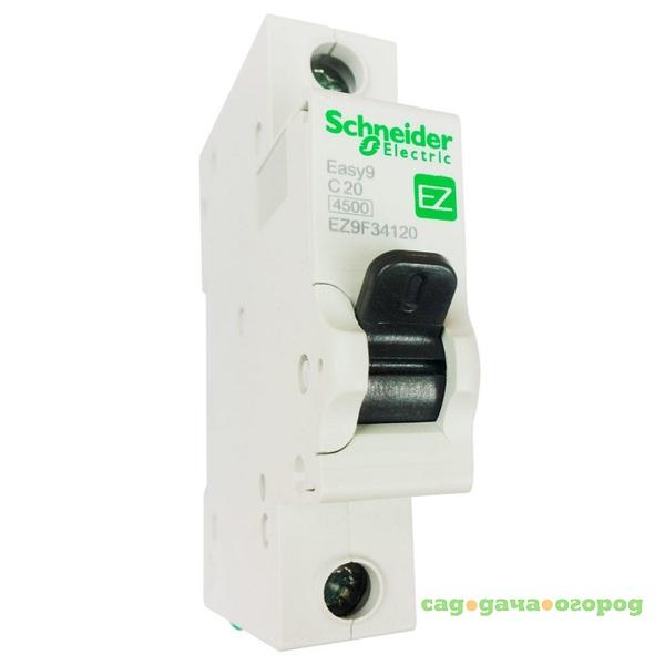 Фото Автоматический выключатель Schneider Electric EASY 9 1П C 20А 4,5кА