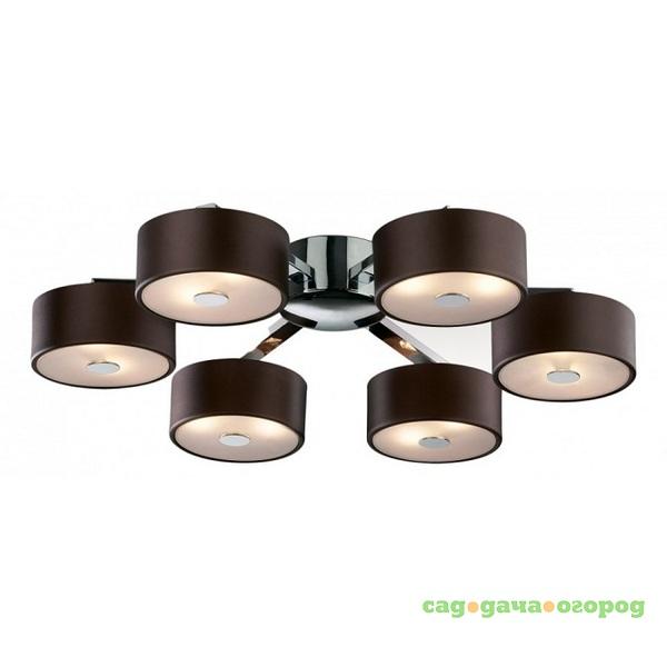 Фото Люстра потолочная Odeon Light Salar 2047/12C коричневая G9 12х25W 220V