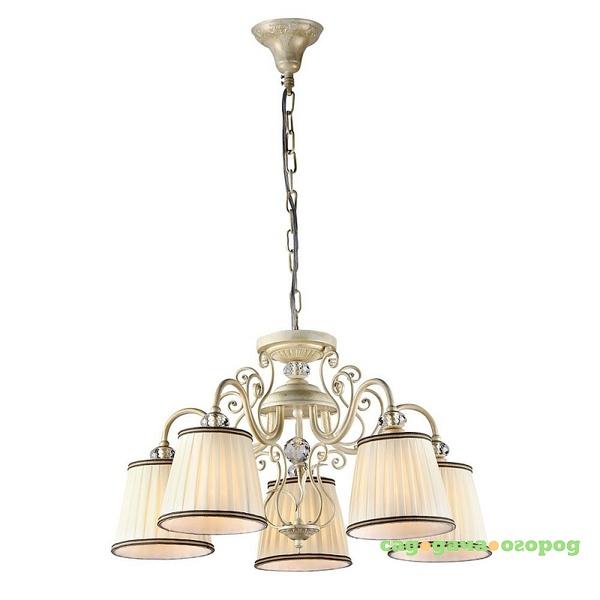 Фото Люстра подвесная Maytoni Vintage ARM420-05-G бежевая E14 5х40W 220V