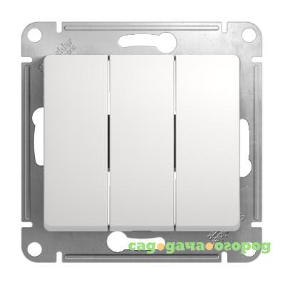 Фото Механизм выключателя Schneider Electric Glossa GSL000131 трехклавишный белый