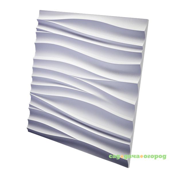 Фото Дизайнерская 3D панель из гипса Artpole Silk 2 600х600 мм