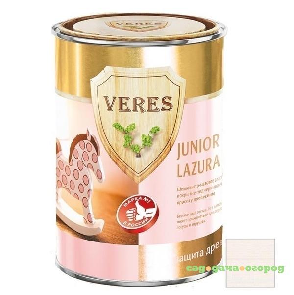 Фото Пропитка для древесины Veres Junior Lazura №12 белая 2,5 л