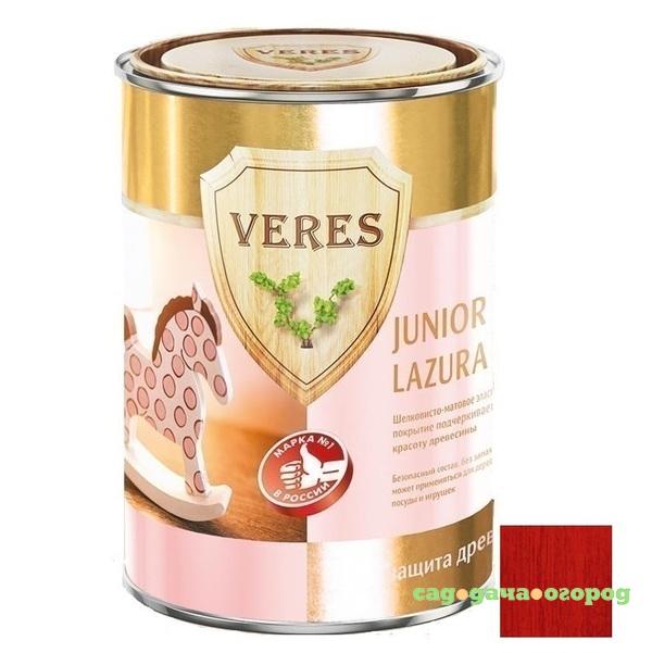 Фото Пропитка для древесины Veres Junior Lazura №23 алая 0,25 л