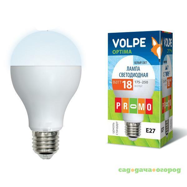 Фото Лампа светодиодная Volpe Optima LED-A65-18W/NW/E27/FR/O