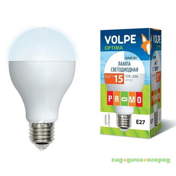 Фото Лампа светодиодная Volpe Optima LED-A65-15W/NW/E27/FR/O