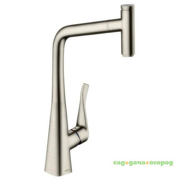 Фото Смеситель для кухни Hansgrohe Metris Select 320 14884800 с выдвижным изливом