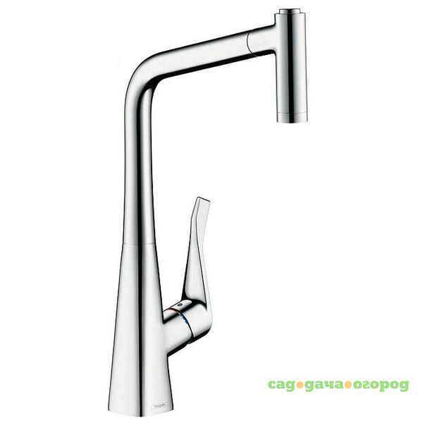 Фото Смеситель для кухни Hansgrohe Metris 320 14820000 с выдвижным изливом