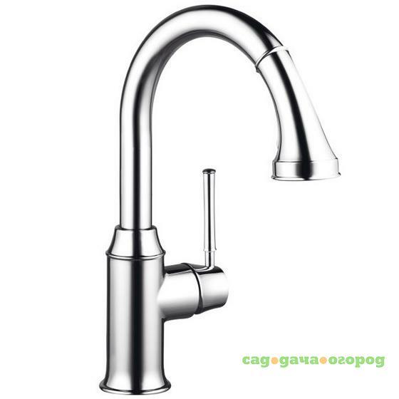 Фото Смеситель для кухни Hansgrohe Talis Classic 14863000 с выдвижным изливом