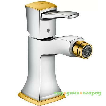 Фото Смеситель для биде Hansgrohe Metropol 31320090 хром/золото