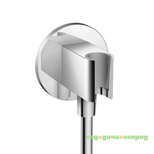 Фото Подключение для душевого шланга Hansgrohe Fixfit 26487000 с держателем Porter S