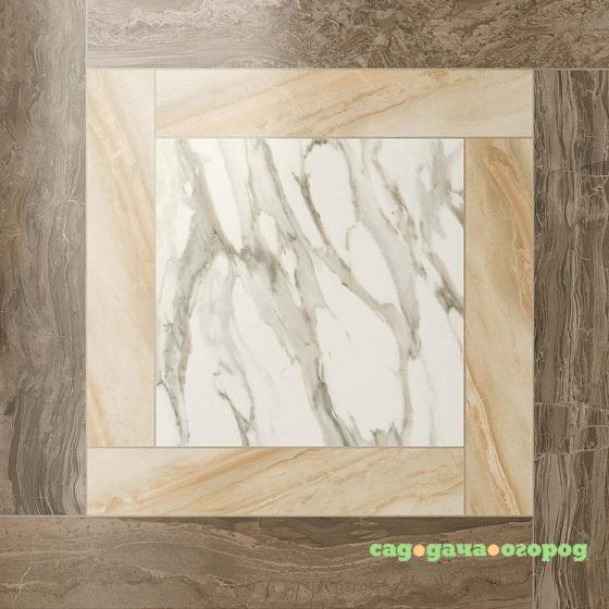 Фото Керамогранит Atlas Concorde Supernova Marble Cassettone Calacatta Gold Lappato 590х590 мм