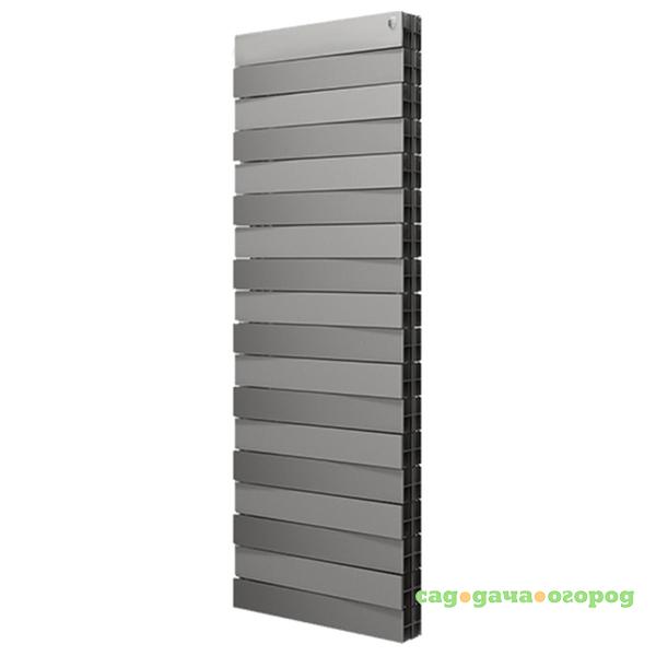 Фото Радиатор биметаллический Royal Thermo PianoForte Tower Silver Satin 18 секций