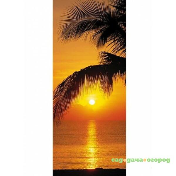 Фото Фотообои бумажные Komar Palmy Beach Sunrise 2-1255 0,92х2,20 м