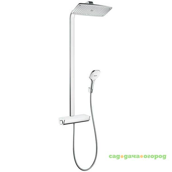 Фото Душевая стойка Hansgrohe Raindance Select E 360 EcoSmart 27286400 белый/хром