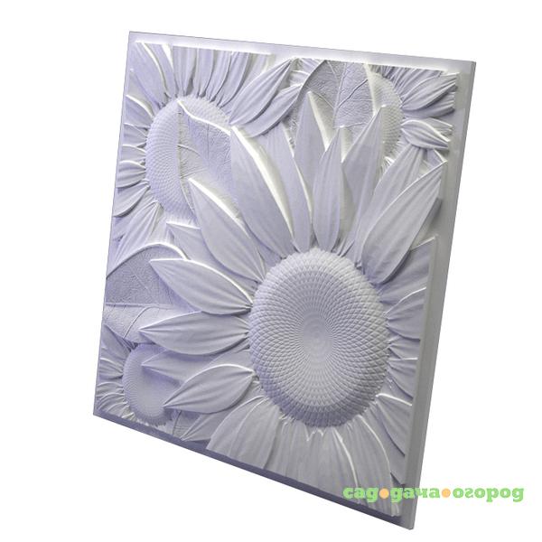 Фото Дизайнерская 3D  панель из гипса Artpole Sunflower 500х500 мм