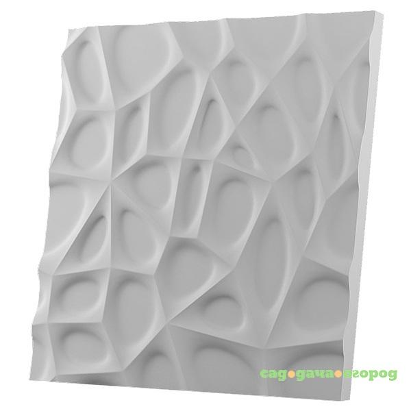 Фото Дизайнерская 3D панель из гипса Artgypspanel Паутина 500х500 мм