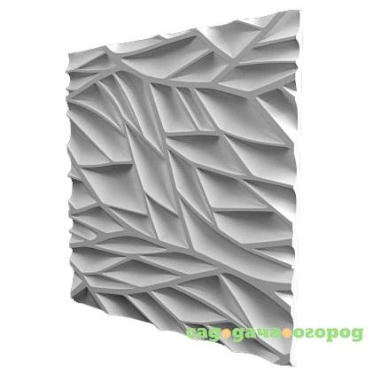 Фото Дизайнерская 3D панель из гипса Artgypspanel Пропус 500х500 мм