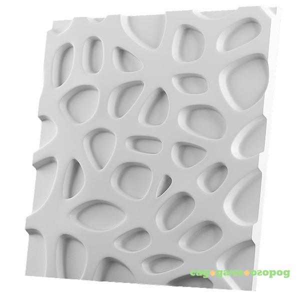 Фото Дизайнерская 3D панель из гипса Artgypspanel Кратер 500х500 мм