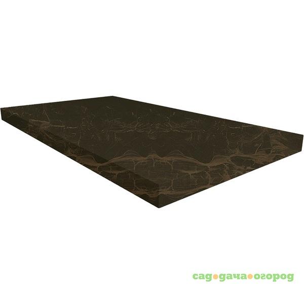 Фото Ступень угловая из керамогранита Atlas Concorde Supernova Marble Frappuccino Dark Scalino Angolate правая 600х330 мм