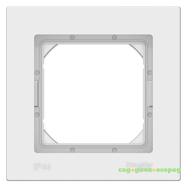 Фото Рамка одноместная Schneider Electric AtlasDesign Aqua ATN440101 белая