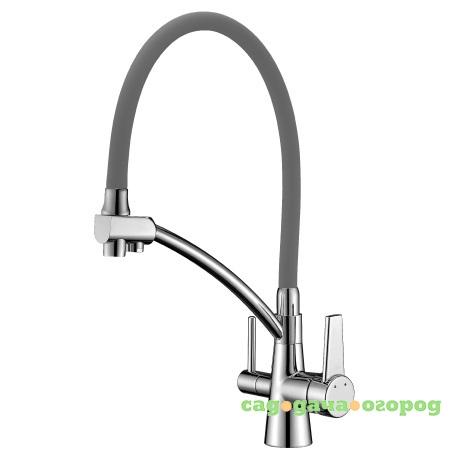 Фото Смеситель для кухни Lemark Comfort LM3070C-Gray