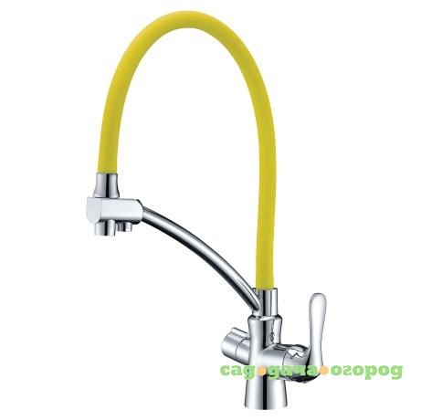 Фото Смеситель для кухни Lemark Comfort LM3070C-Yellow