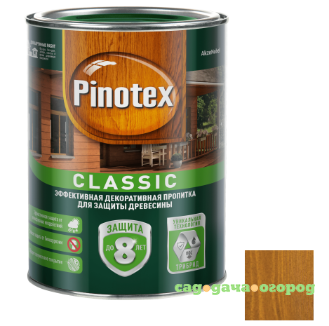 Фото Пропитка для древесины Pinotex Classic Орегон 1 л