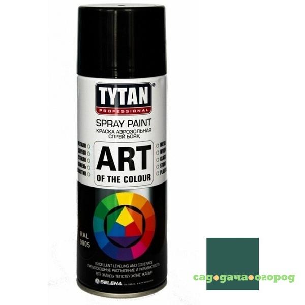 Фото Краска акриловая Tytan Professional Art of the colour аэрозольная темно-зеленая 6005 400 мл