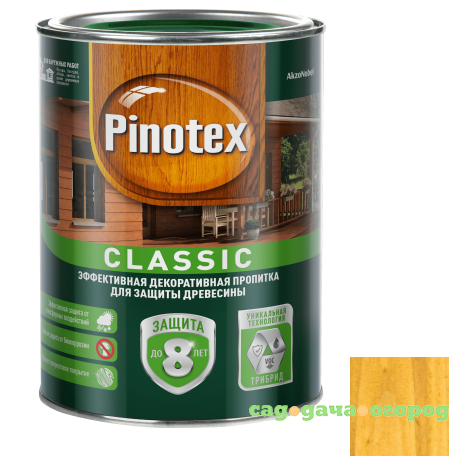 Фото Пропитка для древесины Pinotex Classic Сосна 1 л