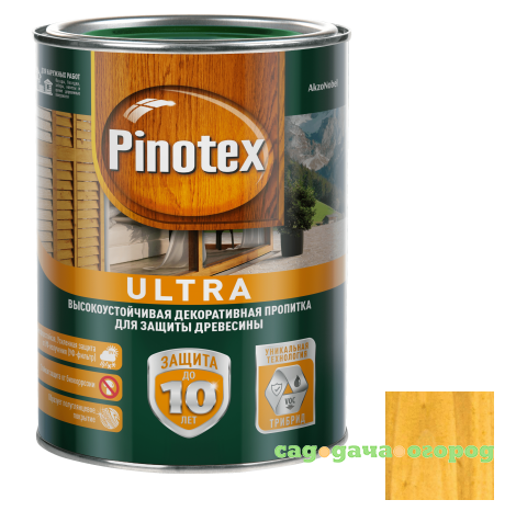 Фото Пропитка для древесины Pinotex Ultra Сосна 1 л
