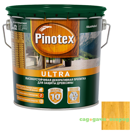 Фото Пропитка для древесины Pinotex Ultra Сосна 2,7 л