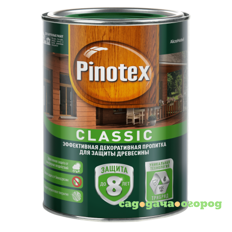 Фото Пропитка для древесины Pinotex Classic бесцветная 1 л