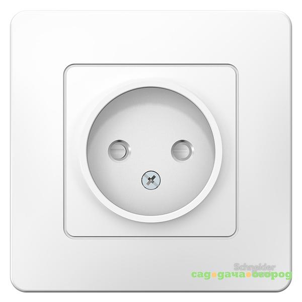 Фото Розетка Schneider Electric Blanca BLNRS000111 одноместная с защитными шторками белая