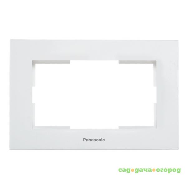 Фото Рамка для второй розетки Panasonic Karre Plus WKTF08092WH-RES белая