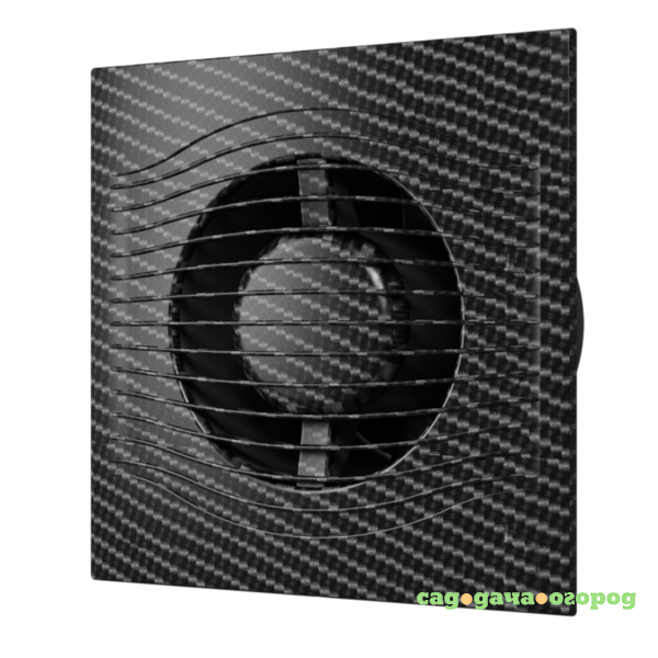 Фото Вентилятор осевой вытяжной Slim 5C black carbon диаметр 125 мм