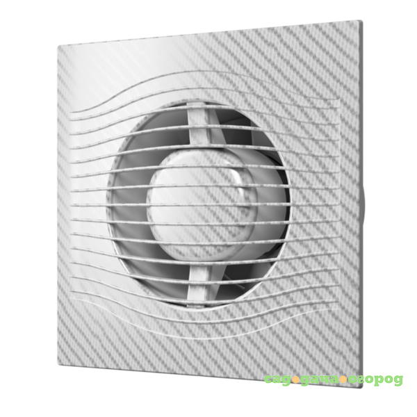 Фото Вентилятор осевой вытяжной Slim 4C white carbon диаметр 100 мм