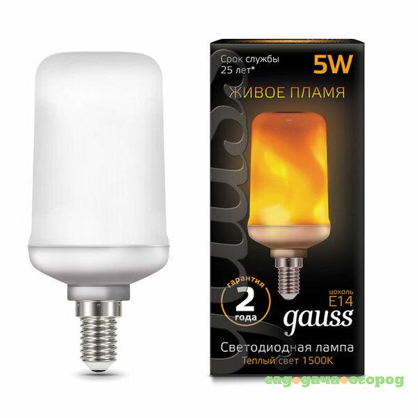 Фото Лампа светодиодная Gauss 157401105 T65 Corn Flame 5W E14 1500K