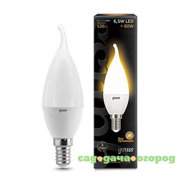 Фото Лампа светодиодная Gauss LED Candle tailed 6.5W E14 2700К 104101107