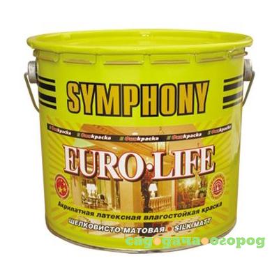 Фото Краска акрилатная латексная Symphony Euro-Life A 2,7 л