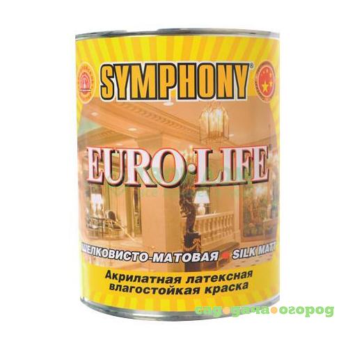 Фото Краска акрилатная латексная Symphony Euro-Life A 0,9 л