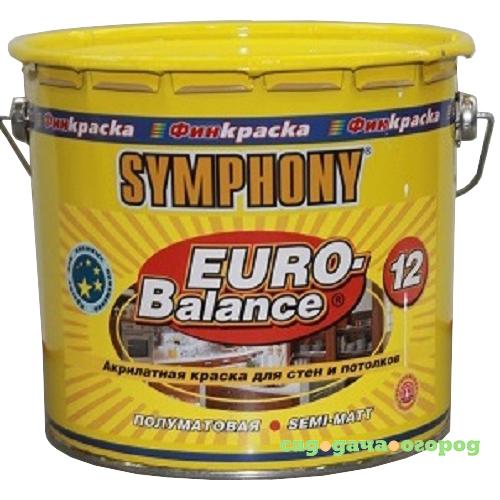 Фото Краска акрилатная Symphony Euro-Balance 12 A полуматовая 2,7 л