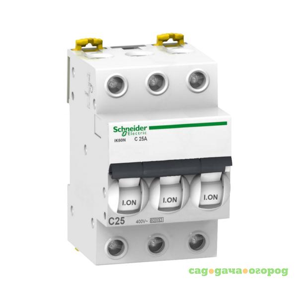 Фото Автоматический выключатель Schneider Electric Acti9 iK60 3п C 25А 6кА