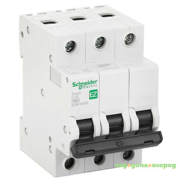 Фото Автоматический выключатель Schneider Electric EASY 9 3П C 63А 4,5кА