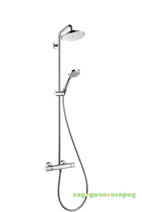 Фото Термостат для душа Hansgrohe Croma 220 Showerpipe 27185000