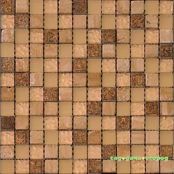 Фото Мозаика из стекла, мрамора и агломерата Natural Inka BDA-2321