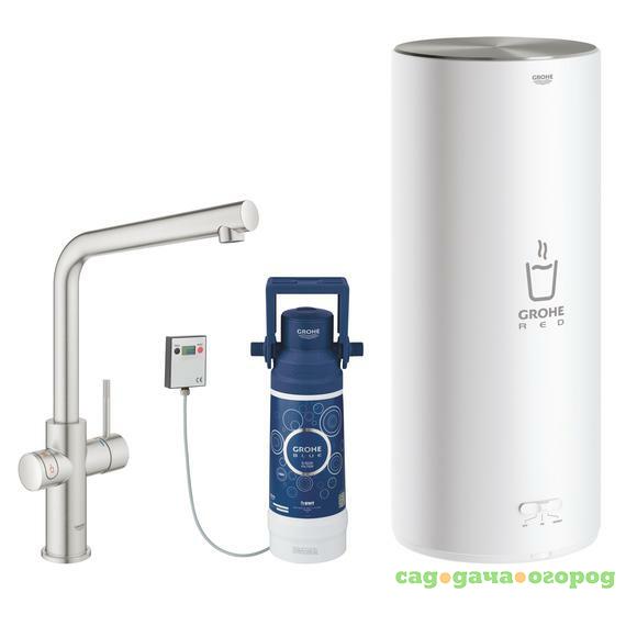Фото Смеситель для кухни Grohe Red Duo New 30325DC1 с водонагревателем