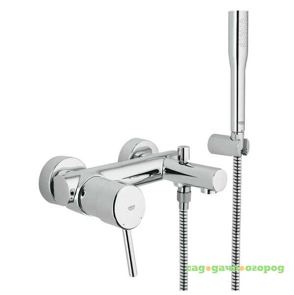 Фото Смеситель для ванны Grohe Concetto 32212001 с душевым гарнитуром Euphoria Cosmopolitan