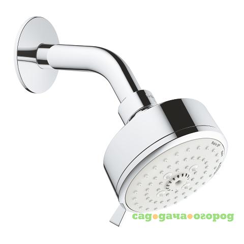 Фото Верхний душ Grohe New Tempesta Cosmopolitan 100 26090001 с душевым кронштейном