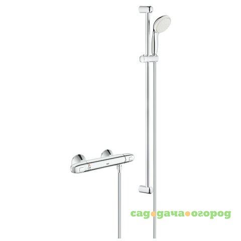 Фото Душевой комплект Grohe Grohtherm 1000 New 34256004 со штангой 900 мм